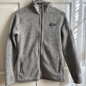 Patagonia Gray Full-Zip Fleece Jacket